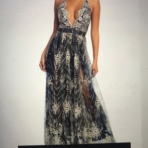 Navy boutique gown